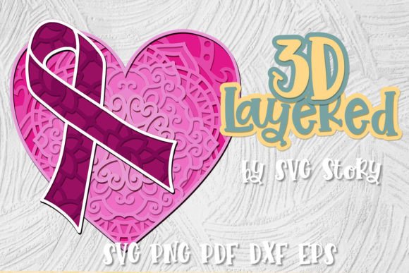 3D Breast Cancer Sign Pink Ribbon 03: A 3D SVG Review