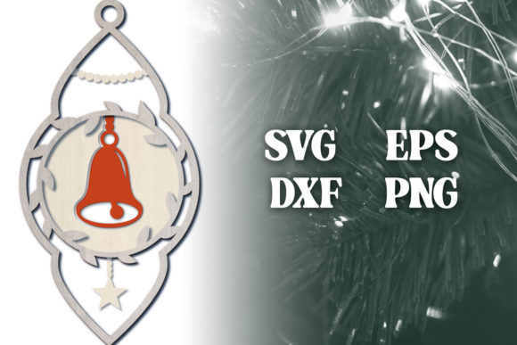 3D Christmas Decoration with Bell Star SVG Review