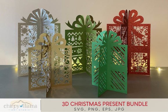 3D Christmas Present Bundle: 3D SVG Shapes Review