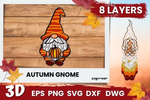 3D Fall Gnome Svg: 3D SVG Shapes Review