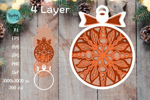 3D SVG Mandala Christmas Ornament Review