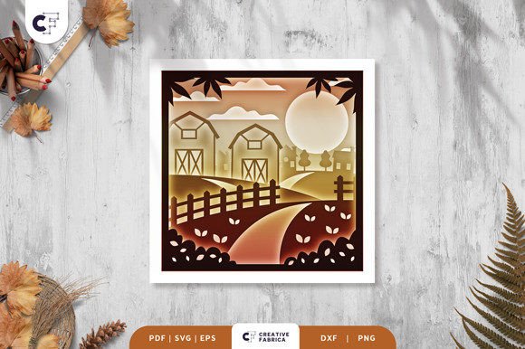 Autumn Village 3D Shadow Box Design Review