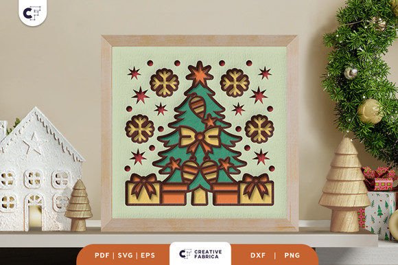 Christmas Tree 3D Layered Papercut SVG Review