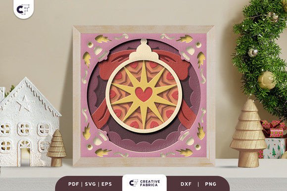 Decorative Christmas Bauble 3D SVG Review