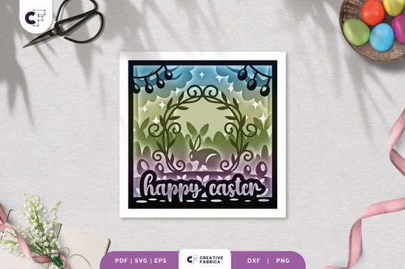 Easter Bunny in a Floral Wreath 3D SVG Review