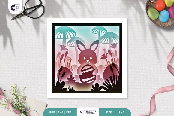 Easter Bunny in the Fairy Garden 3D SVG Review