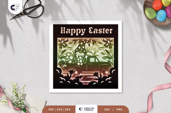 Easter Truck with Gnome 3D Shadow Box Review