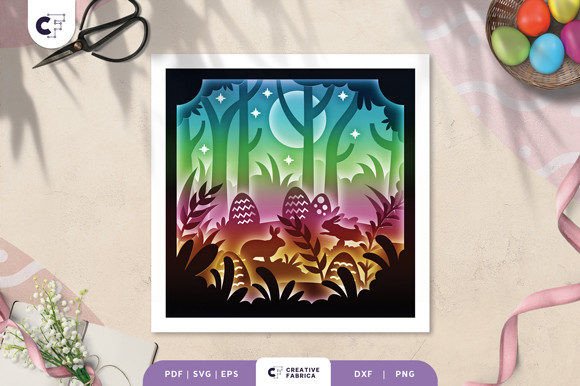 Forest of Easter Eggs 3D Shadow Box Review