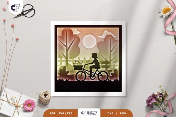 Girl in the Spring Park 3D Shadow Box Review