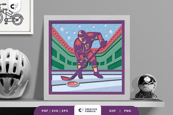 Ice Hockey 3D Layered Paper Cut: A Brand Review