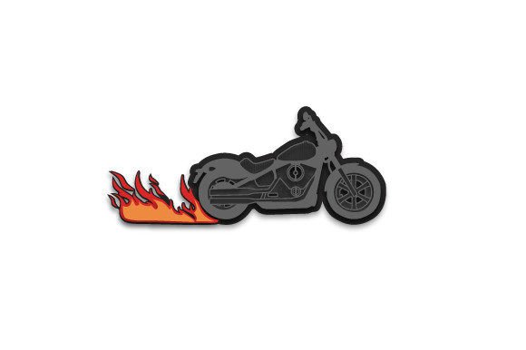 Motorcycle Layered Design: 3D SVG for Home Décor