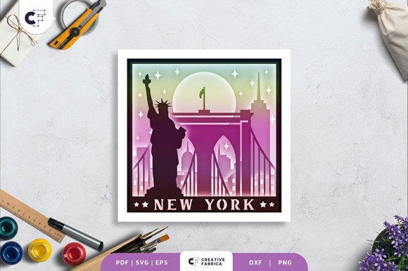 New York City, USA 3D Shadow Box: A 3D SVG Review