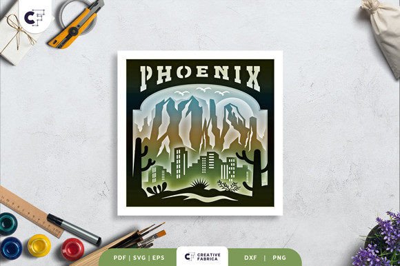 Phoenix Arizona 3D Shadow Box: A 3D SVG Review