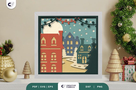 Retro Quaint Village 3D Shadow Box Review